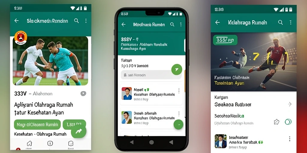 Antarmuka aplikasi 333V yang intuitif dan mudah digunakan.
