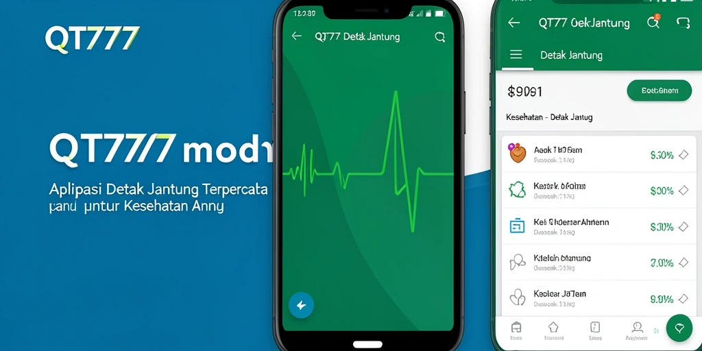 Tampilan antarmuka aplikasi QT777 yang sederhana dan informatif.