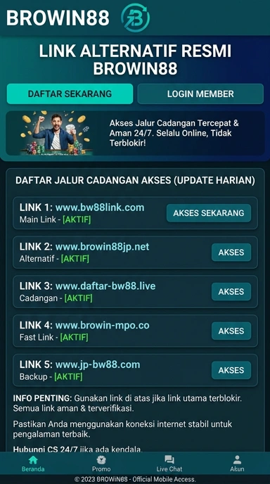 Link Alternatif Terbaik untuk Akses browin88